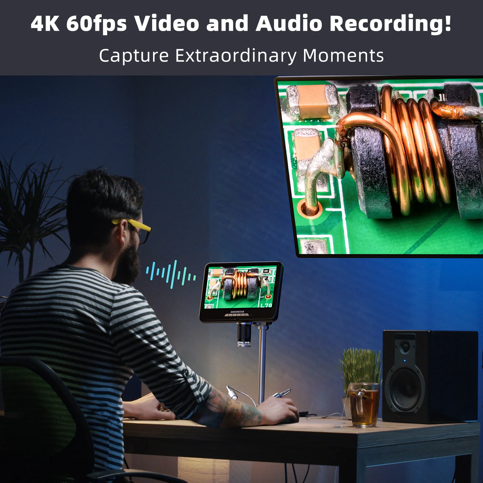 Andonstar AD210S-Pro 4K 60FPS  - огляд і ціна Electronic Repairing
