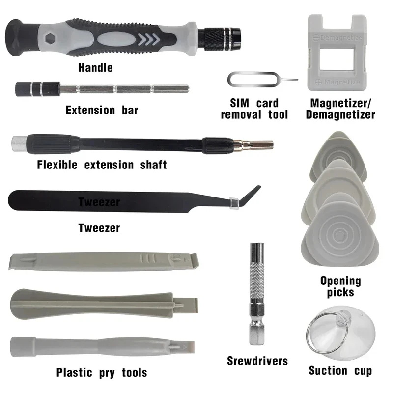 Portable 115in1 Magnetic Screw - огляд і ціна Electronics Repair Manual