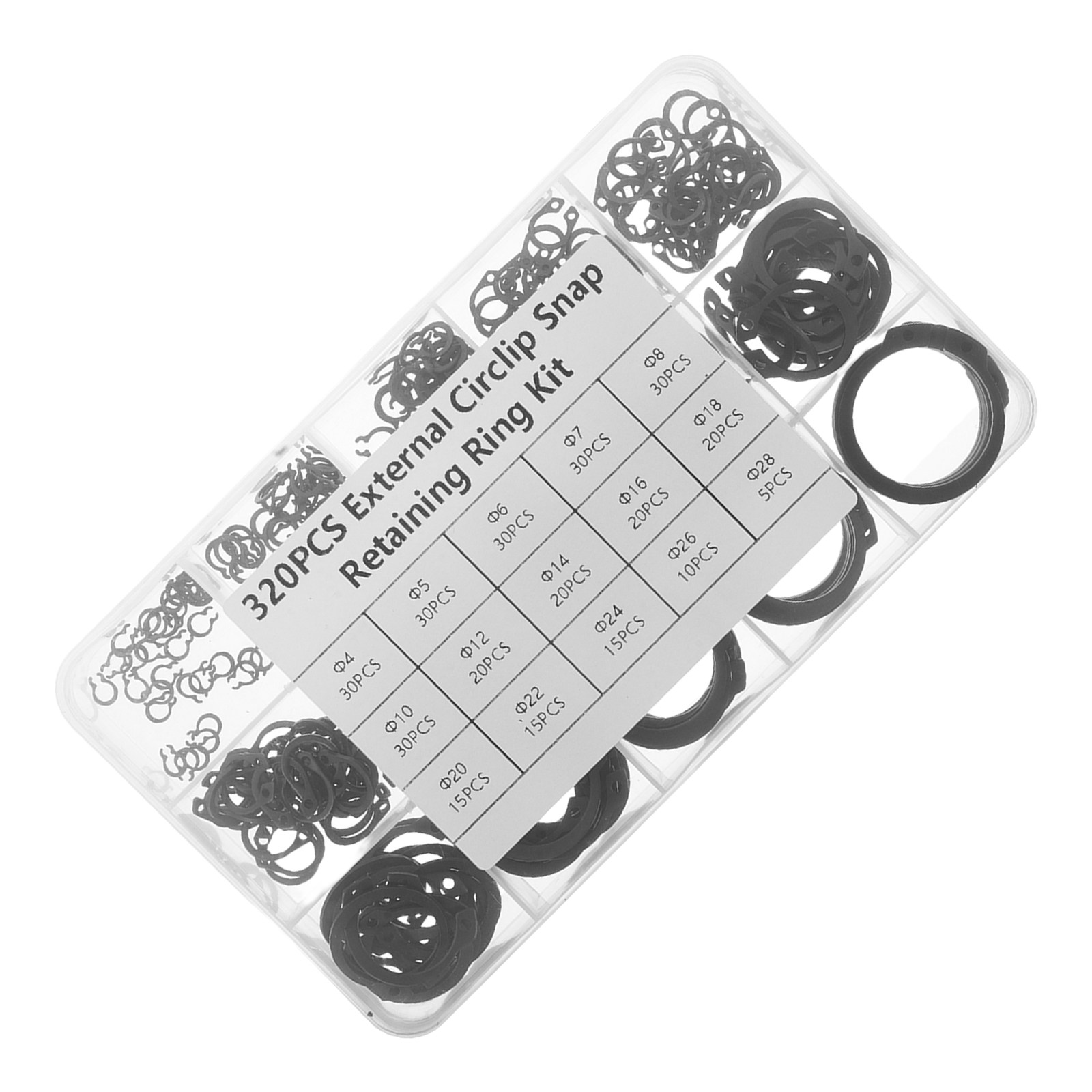 320Pcs Retaining Rings Assortm - огляд і ціна Electronic Repairing